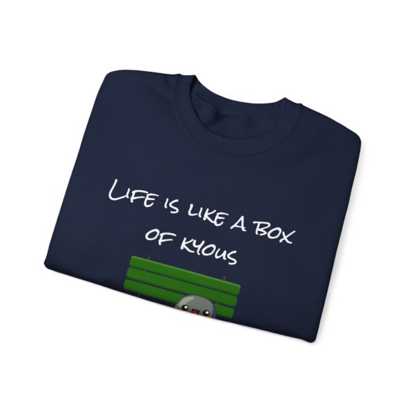 "Life Is Like a Box of Kyous" Sweatshirt – Unexpectedly Absurd 🍫🪑 - Image 15