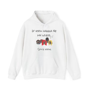 Funny "If Kyou Wanna Be My Lover" hoodie with five Kyous dressed as the Spice Girls