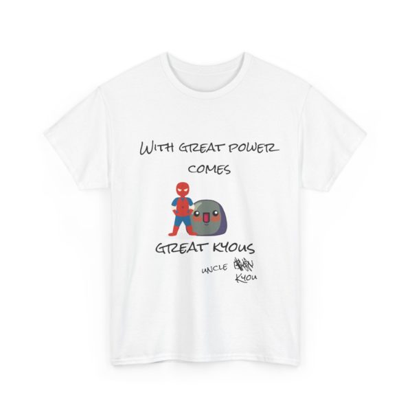 With Great Power Comes Great Kyous – T-Shirt - Image 3
