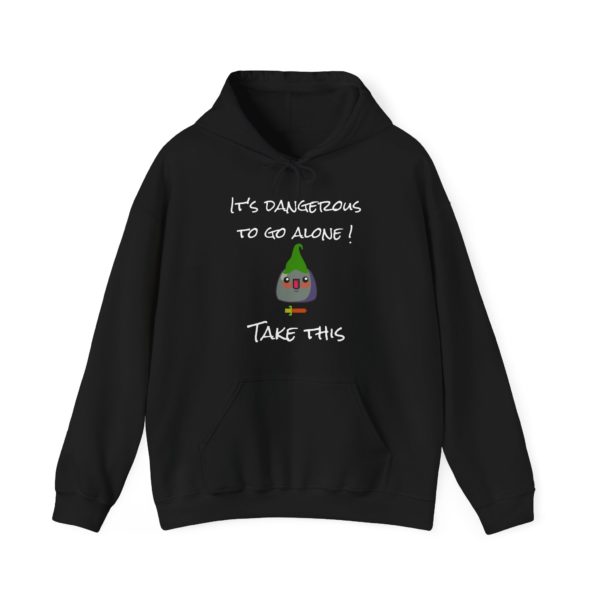 "It's Dangerous to Go Alone! Take This" Hoodie – A Legendary Kyou Adventure! 🗡️🎮 - Image 5