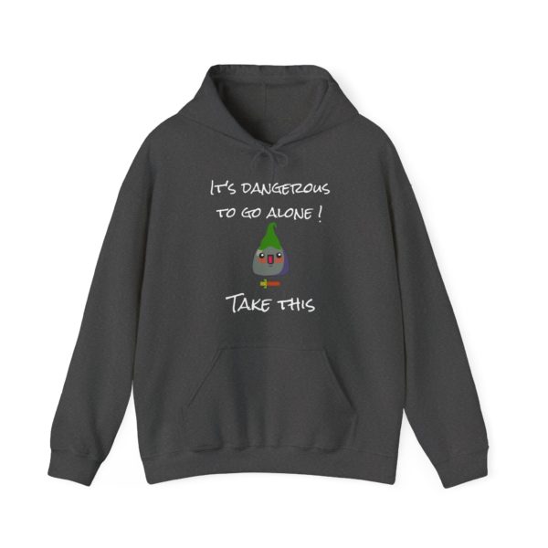 "It's Dangerous to Go Alone! Take This" Hoodie – A Legendary Kyou Adventure! 🗡️🎮 - Image 9