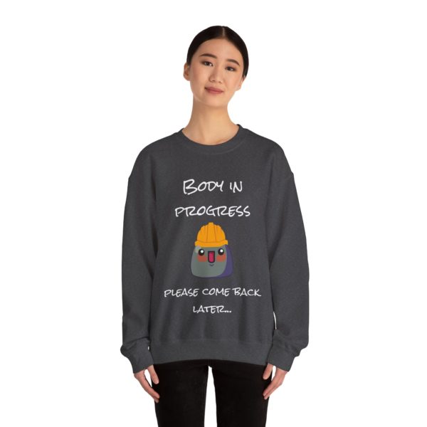 "Body in Progress, Please Come Back Later" Sweatshirt – Under Kyoustruction Edition 🛠️💪 - Image 12