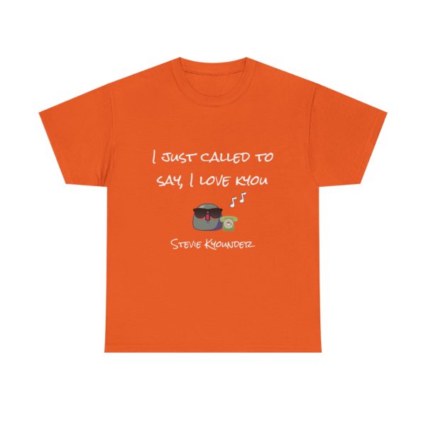 "Stevie Kyounder – I Just Call to Say I Love Kyou" T-Shirt 🎶 - Image 9