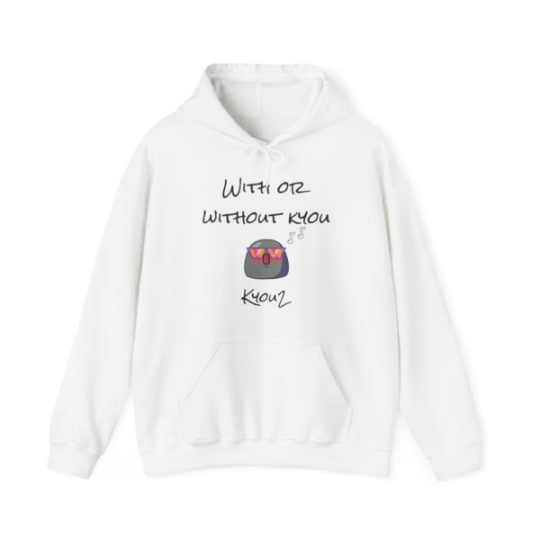 Hoodie with Kyou in sunglasses and phrase "With or Without Kyou"