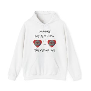 Hoodie with two Kyous in hearts and text "Imagine Me and Kyou… I Do"