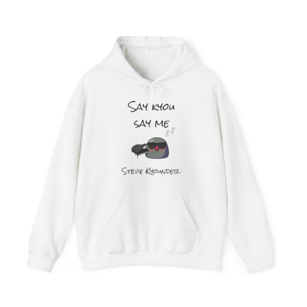 Hoodie with Kyou in sunglasses at piano and text "Say Kyou, Say Me"