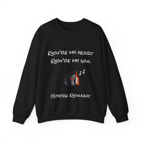 "Kyou’re My Heart, Kyou’re My Soul" Sweatshirt – 80s Nostalgia with a Kyou Twist 🎶 - Image 5