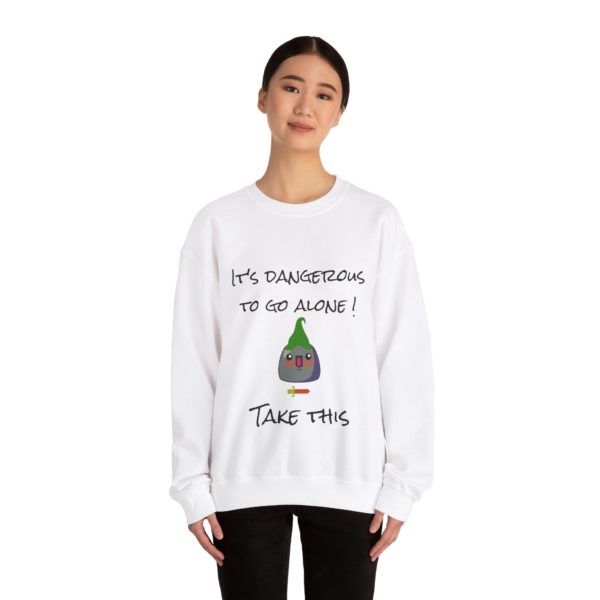 "It's Dangerous to Go Alone! Take This" Sweatshirt – A Legendary Kyou Adventure! 🗡️🎮 - Image 4
