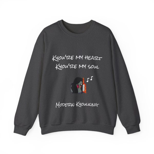 "Kyou’re My Heart, Kyou’re My Soul" Sweatshirt – 80s Nostalgia with a Kyou Twist 🎶 - Image 9