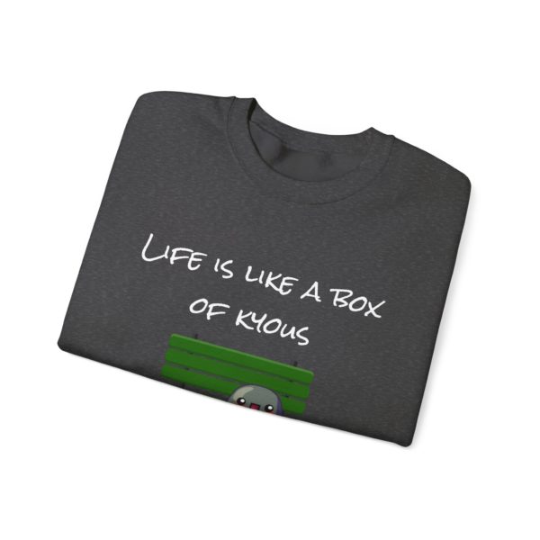 "Life Is Like a Box of Kyous" Sweatshirt – Unexpectedly Absurd 🍫🪑 - Image 11