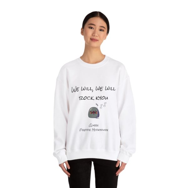 "We Will, We Will Rock Kyou" Sweatshirt – Freddie Merkyoury Edition 👑🎤 - Image 4