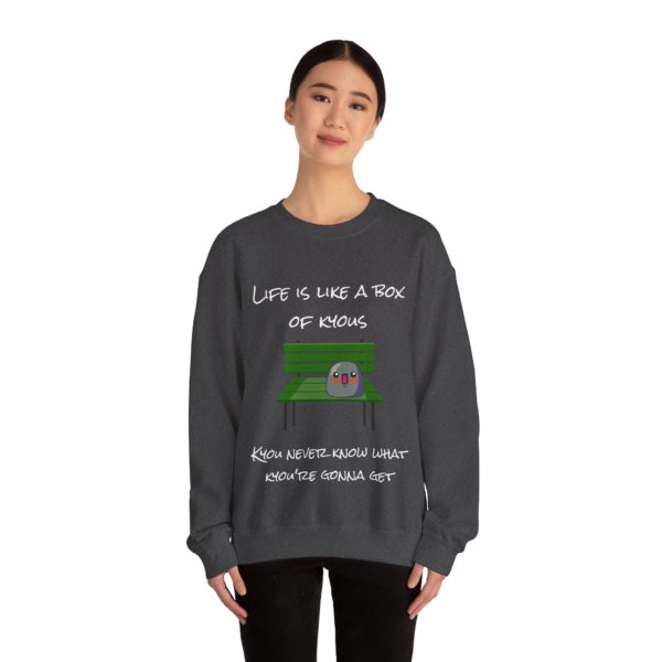 "Life Is Like a Box of Kyous" Sweatshirt – Unexpectedly Absurd 🍫🪑 - Image 12