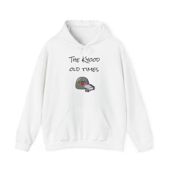 Hoodie with Kyou and NES console design and phrase "The Kyood Old Times"