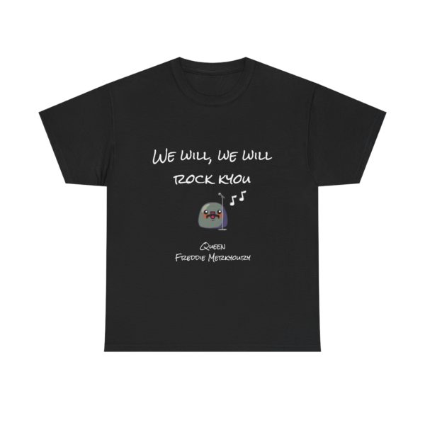 "We Will, We Will Rock Kyou" T-Shirt – A Freddie Merkyoury Tribute! 🎤🔥 - Image 5