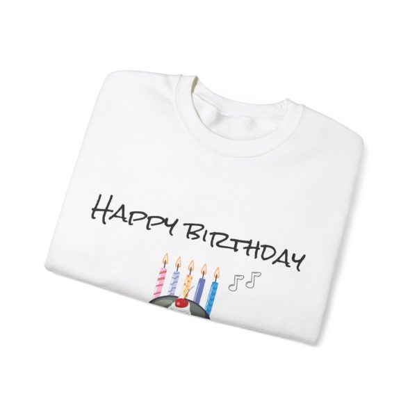 "Happy Birthday to Kyou!" Sweatshirt – Cake Has Never Looked So Weird 🎂🪨 - Image 3