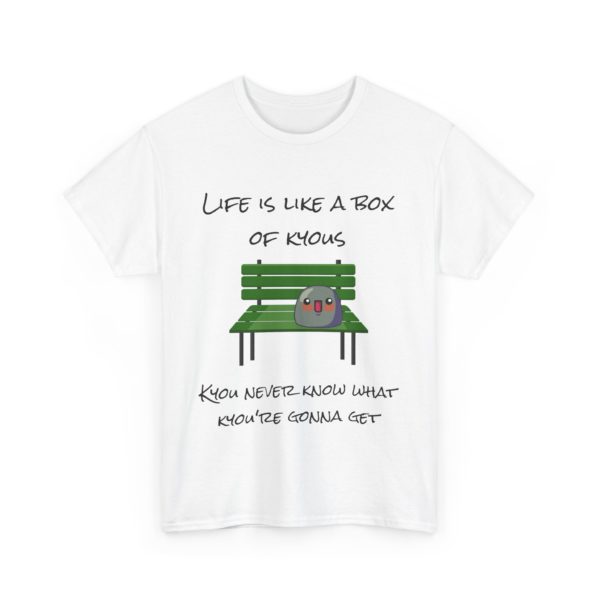 "Life Is Like a Box of Kyous" T-Shirt – A Forrest Kyoump Classic! 🎩🍫 - Image 3