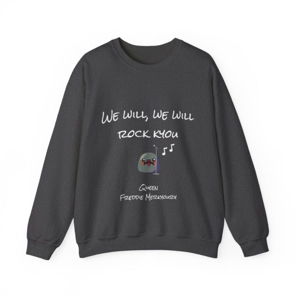 "We Will, We Will Rock Kyou" Sweatshirt – Freddie Merkyoury Edition 👑🎤 - Image 9