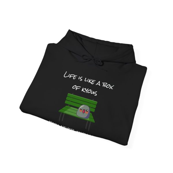 "Life Is Like a Box of Kyous" Hoodie – You Never Know... 🍫🪨 - Image 8