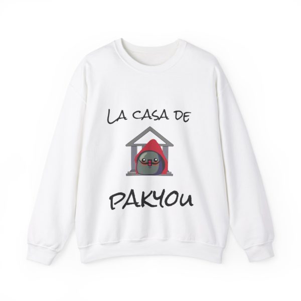 Sweatshirt with Kyou in red hoodie and the text "La Casa de Pakyou"
