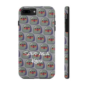 Tough phone case with Kyous pattern and “Solid as a Kyou” design