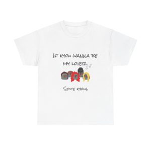 Funny "If Kyou Wanna Be My Lover" t-shirt with five Kyous dressed as the Spice Girls